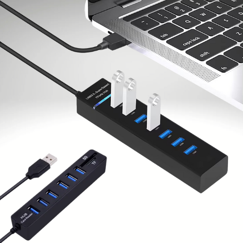 Multiplicador De Puertos Usb 7 Puertos